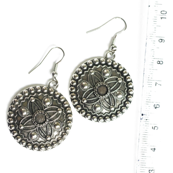 BIBBO GS Floral Disc Dangler Earrings, E38