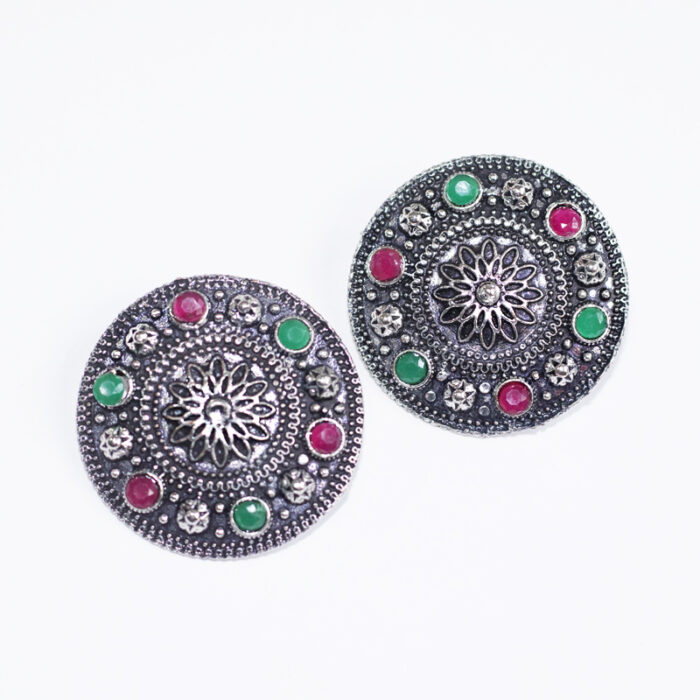 BIBBO GS Multicoloured Disc Studs, E54 BIBBO GS Multicoloured Disc Studs, E54