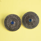 BIBBO Blue Disc Stud Earrings, GS E62