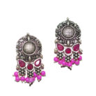 BIBBO GS Pink & Red Ethnic Earrings, E66